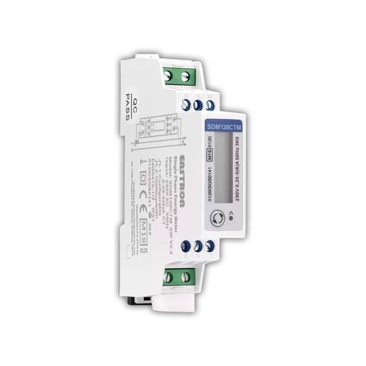 Meter Monofase Eastron con CT Esterno e RS485 Modbus, Contatore Bidirezionale per Sistemi Fotovoltaici con Inverter Deye e Solis, Controllo Energetico e Misurazione Precisa